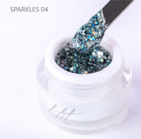 Гель-лак Sparkles №04 ТМ "HIT gel", 5 мл
