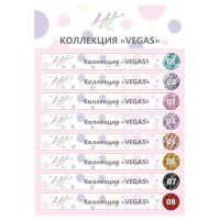 Hit gel, Наклейки на типсы Коллекция "Vegas"