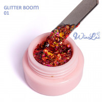 WinLac, Гель-лак "Glitter boom" №01, 3 мл