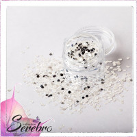 Serebro, Дизайн для ногтей "Диско шар", цвет серебро