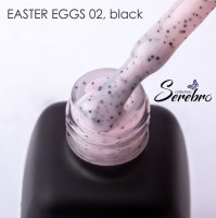 Гель-лак Easter eggs "Serebro collection" №02, black ,11 мл