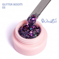 WinLac, Гель-лак "Glitter boom" №03, 3 мл