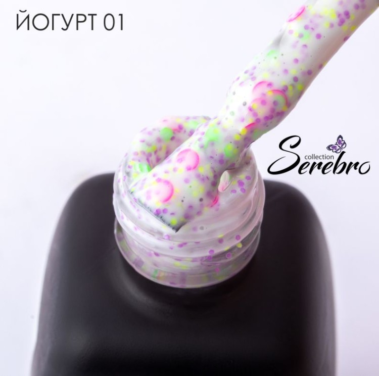 Гель-лак "Serebro collection" Йогурт №01, 11 мл