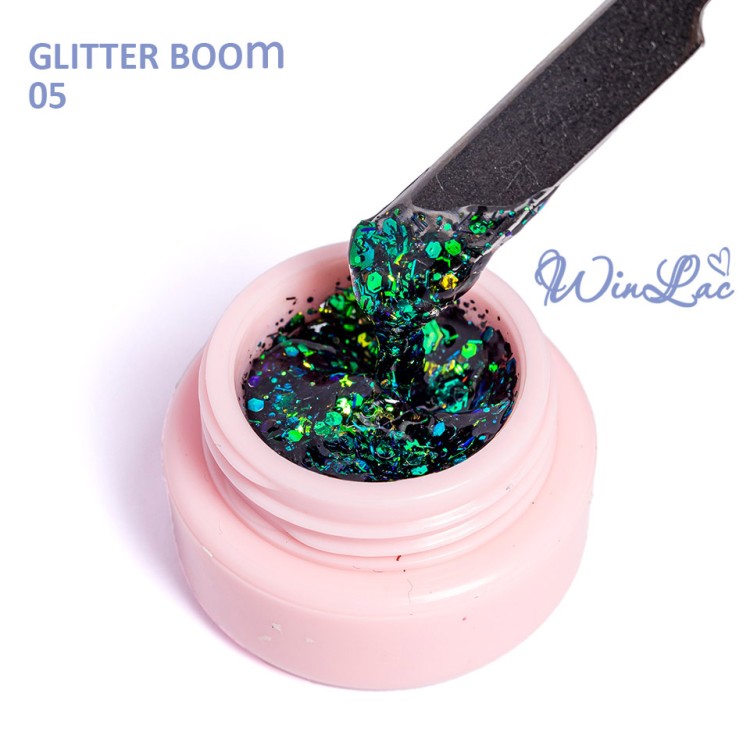 WinLac, Гель-лак "Glitter boom" №05, 3 мл