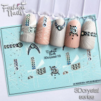 Слайдер-дизайн Fashion Nails, 3D Crystal (19)