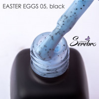Гель-лак Easter eggs "Serebro collection" №05, black ,11 мл
