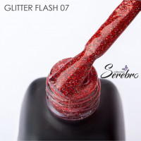 Serebro, Гель-лак светоотражающий "Glitter flash" №07, 11 мл
