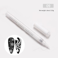 Акриловый маркер для дизайна ногтей (белый)