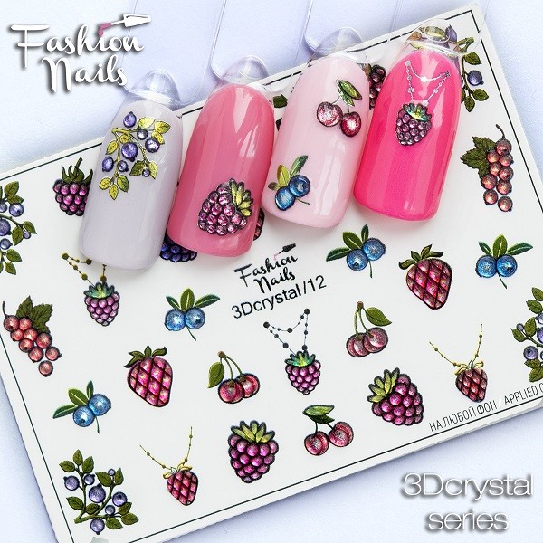 Fashion Nails Слайдер-дизайн 3D Crystal (12)
