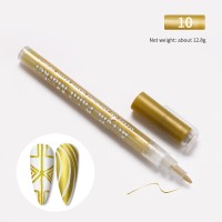Акриловый маркер для дизайна ногтей (золото)