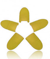 Силиконовые напальчники для снятия гель-лака, желтый (упаковка 5 шт.)